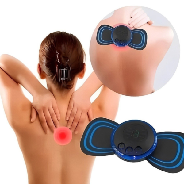 Mini Massageador Elétrico Portátil Recarregável